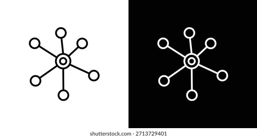 Icono del cubo, muestra del Vector del contorno, Descarga del diseño del logotipo