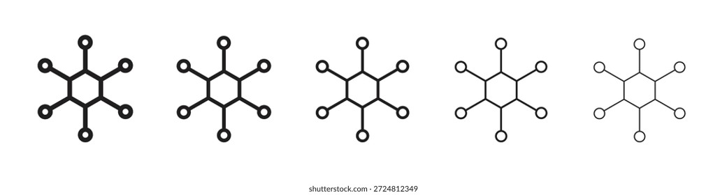 Hubsymbol. Einfaches Gliederungsformat. Grafikelemente.