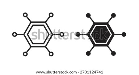Hub icon vector collection. vector stock symbol illustrations