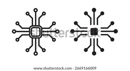 Hub icon. Vector Illustration. Isolated vector Illustration. EPS Illustration.