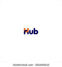 Hub logo connecting H letter design