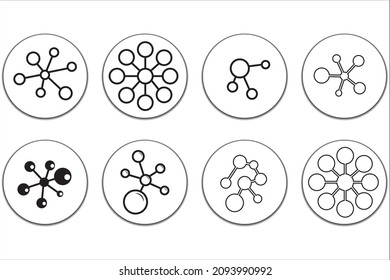 Hub Network Conection Icon Vector Illustration 