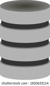 Hub and spoke line icon isolated on white. Central database symbol. Database icon. Vector stock illustration. EPS 10