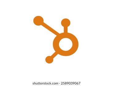 Hub and spoke line icon, outline vector sign, linear style pictogram isolated on white. Central database symbol, logo illustration. Pixel perfect