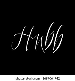 Hubb brush paint hand drawn lettering on black background. Love in arabian language design templates for greeting cards, overlays, posters