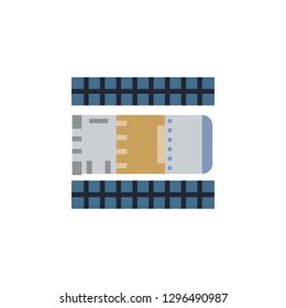 Hubble space telescope colored icon. Element of space illustration. Signs and symbols icon can be used for web, logo, mobile app, UI, UX on white background
