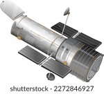 The Hubble Space Telescope illustration