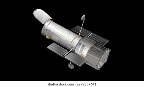 Ilustración del telescopio espacial Hubble