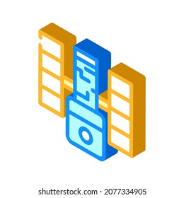 hubble telescope isometric icon vector. hubble telescope sign. isolated symbol illustration
