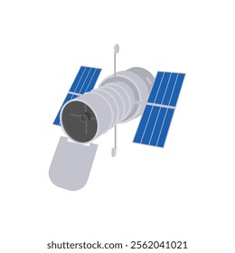 Hubble Telescope, Space Vector Illustration, Isolated