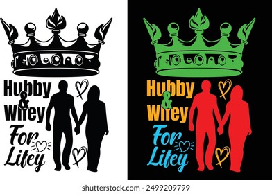 Hubby is witty for life t shirt design 