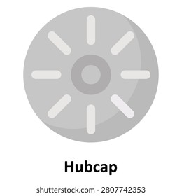 Hubcap Vector Icon which can easily modify or edit

