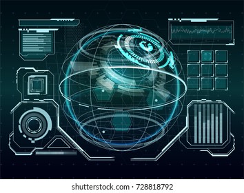 HUD Abstract Background