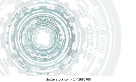 HUD abstract circle structure Futuristic user interface. Science background. Hi-tech abstract background. Futuristic technology concept.