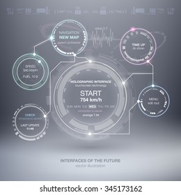 HUD abstract circle structure. Science infographic elements background. Futuristic user interface. Abstract background with connecting dots and lines. Connection structure. 