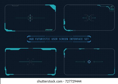 HUD Abstract Futuristic Elements User Screen Interface Vector