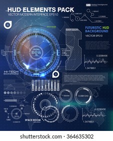 HUD background outer space. infographic elements. futuristic user interface. Vector science Polygonal background. Futuristic HUD background. Vector science background. Business abstract