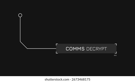 Linhas De Interface De Texto Explicativo Hud Para Slide Infográfico De Negócios