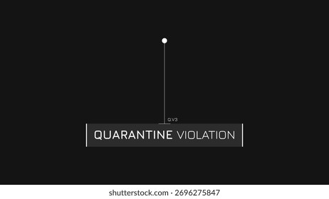 Hud Callout Window Frame For Technology Broadcast Title