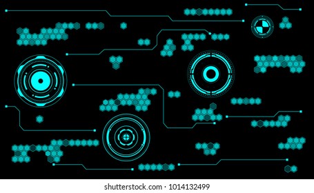 HUD Communication Concept Background