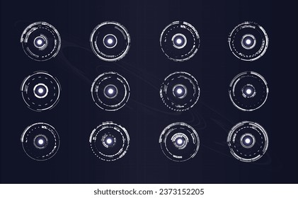 HUD Control Circles Graphics and AI Technology