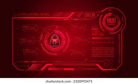 hud cyber circuit future technology concept background