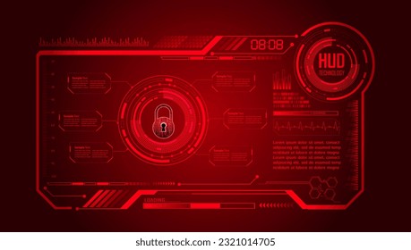 hud cyber circuit future technology concept background