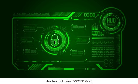 hud cyber circuit future technology concept background