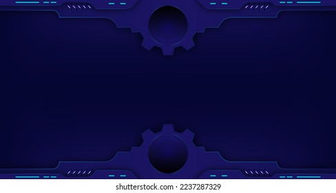 HUD digital abstrakte futuristische Schnittstellenrahmen, Display Panel Template Design. Zukunftstechnologien, Gaming-Menü für die Bearbeitung von Dashboard-Panels für die Cyberüberwachung.Illustration Abstrakter Sinn für Vektorgrafik 