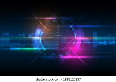 HUD digital elements set for VR, UI, UX and GUI. Digital Futuristic User Interface HUD.