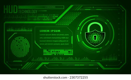 fondo de concepto de tecnología futura de seguridad de impresión de hud Finger