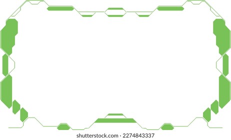 HUD Frame Green como Sci-Fi