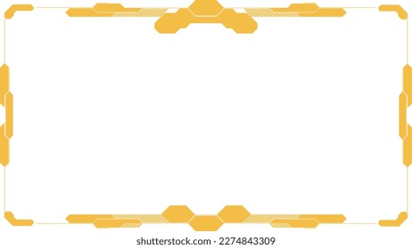 HUD Frame Orange como Sci-Fi