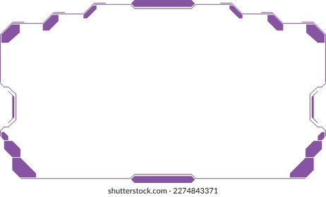 HUD Frame Purple like Sci-Fi