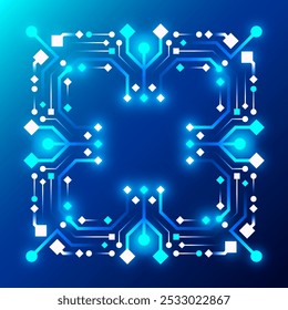 Hud frames futuristic text box Border frame SciFi digital screen hologram panel Empty banners for text Vector illustration