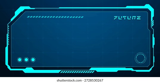 Elemento futurista de quadros HUD ou caixa de tecnologia