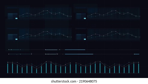 HUD FUI template for widescreen without text, Futuristic design elements. HUD focus elements. Sci-fi design. FUI collection, Military collimator sight, Vector HUD set