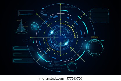 hud futuristic digital hi tech sci fi concept background