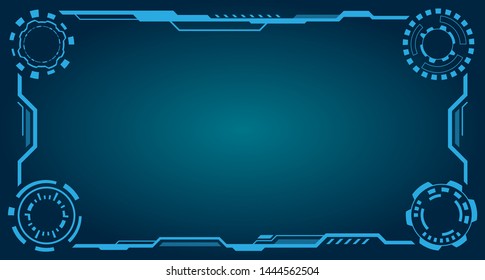 HUD Futuristic Frame. Abstract Technology Panel
