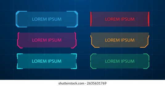 Hud futuristic frame or bar  vector illustration