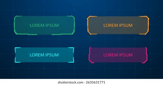 Hud futuristic frame or bar  vector illustration
