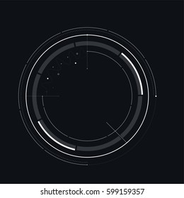 Hud futuristic template. light digital of technology design. vector stock.