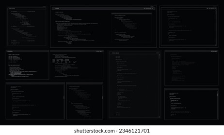 HUD for the game and movie 16:9 widescreen aspect ratio, Futuristic design elements. UI, UX graph bar and indicator elements. Sci-fi design. FUI collection. Military collimator sight. Vector HUD set.