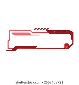 Gráfico de elemento futurista de jogo de quadro de gradiente Hud