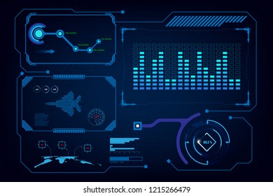 hud gui interface virtual artificial intelligence template