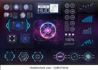 Hud head-up display. Confrontation of the state on the map.