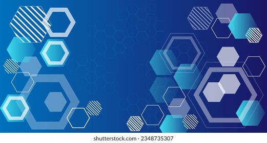 HUD Hexagon geometic outline board vector concept for future technology element background business screen