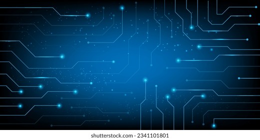 HUD hologram circuit board vector concept for future technology element background business screen