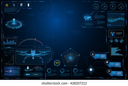 hud interface aircraft system graphic screen concept innovation design background