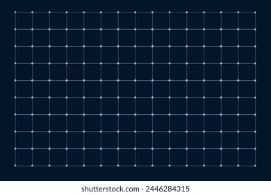 HUD interface grid. Dot array and matrix symbol, operating system UI background. Vector futuristic grid. Vector grid layout for hud user interface. 